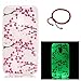 Produktbild Schutzhülle für Lenovo Moto G4 Play, GOCDLJ Ultra Thin TPU Luminous Fluoreszierendes Licht Leuchtende Nacht Hülle Muster Gel Skin Transparent Bumper Rand Cover Tasche Bunte Handyhülle Protective Case Schale schützende Durchsichtig Rückschale Clear Rubber Pattern Fall Handytasche Weiche Ränder Etui + Chinesischer Stil Rote Armbänder für Motorola Moto G4 Play Design Pflaumenblüte