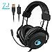 Price comparison product image NPET S018 Pro 7.1 Chroma Gaming Headphone with Sound and USB Gaming Headset 7.1 Surround Sound with 360° Retractable Digital Hi-Fi Microphone and Chroma Lighting