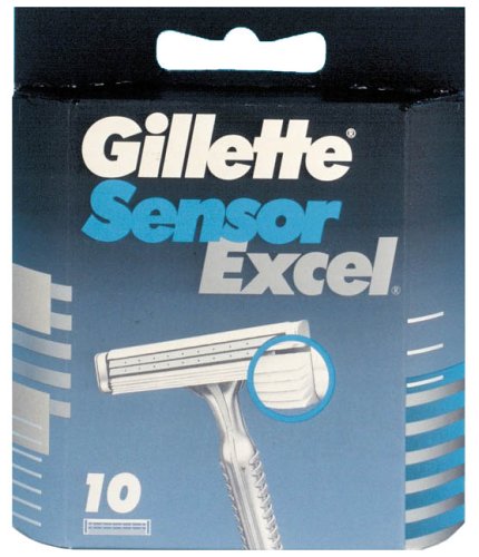 Gillette Sensor Excel for Men Refill Razor Blade Cartridges - 10 pack