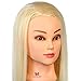 Neverland Beauty 22 Inch 30% Real Human Hair Hairdressing Cosmetology Training Head Blonde Mannequin Head Hairdresser Training Head with Clamp for College and Professional Use #613