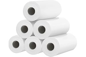 Gaaqii 6 Rouleaux de Papier d'impression pour Appareil Photo pour Enfants, Accessoires de Caméra à Impression Instantanée, Sans BPA, Papier de réapprovisionnement pour appareil photo pour enfants