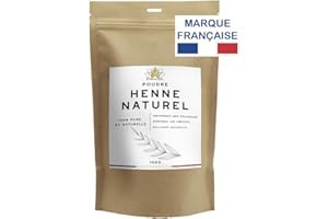 ESSENTIOIL Henne Naturel - 100% Naturel - Favorise la pousse, Assainit le cuir chevelu, Embellit la chevelure, Gaine la fibre capillaire - Tous types de cheveux - 100g - Marque française