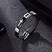 Produktbild Ibuprofen Bangles Armbänder Unisex Cross Fashion Classic Kreuz Edelstahl Silikon Herren Armband, Schwarze Waffe