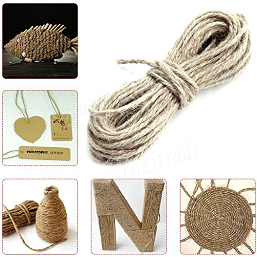 50m Wickel Geschenk Hanfseil Band Schnur Seil Schnur Saitenkugel Natur - 7