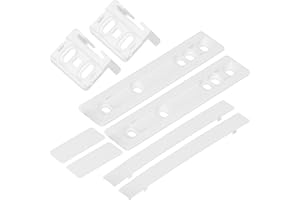 Kenekos - 2x kit de montage de porte charnière à traîne compatible avec réfrigérateur AEG, comme pièce détachée numéro 2230349041, 223034904, convient aussi pour Küppersbusch 430922, Zanker, Zanussi