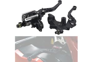 LEINGGG Motorrad Hauptbremszylinder Hebel, Kupplungs und bremshebel, 1 Paar Universal Motorrad Bremse Kupplung Hauptzylinder Reservoir Hebel Lenker für Motorräder mit 7/8 Zoll (22 mm) Lenker