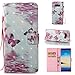 Produktbild Misteem Mode Klapp Hülle Galaxy Note 8 Karten Halterung Rosa Schmetterlinge Couple, Elegant Schön Standfunktion Wallet Leder Schutzhülle Weich Ledertasche Kreditkarte Brieftasche Stossfest Magnetische Hüllen Etui für Samsung Galaxy Note 8