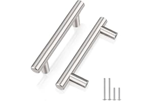 Probrico Lot de 5 poignées de tiroir de cuisine, espacement des trous de 64 mm