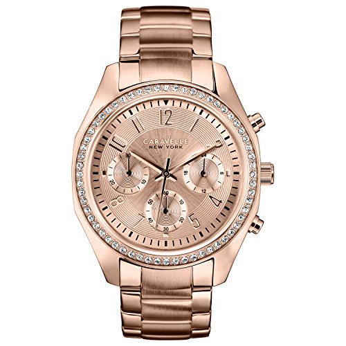 Caravelle New York Damen-Armbanduhr Chronograph Quarz Edelstahl 44L117