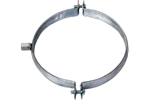 EUROPLAST Ø 200mm Morsetto per Tubi - Fascette Metalliche Stringitubo - Morsetti per Condotti di Ventilazione - Collare di Staffaggio