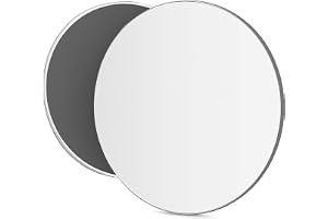 Mavoro 17.5 cm magnetisk skåpspegel rund | Akryl – okrossbar | Tunn ramlös