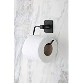 Yapışkanlı Tuvalet Kağıdı Askısı,Siyah, Metal,Tuvalet kağıdı tutucu (Wc.K.Tutucu)