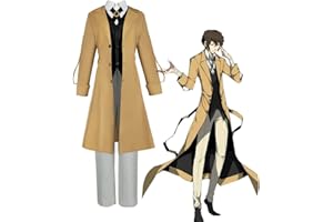 QJIRZB Bungo Stray Dogs Disfraz de Dazai Osamu Cosplay Uniforme Chuuya Nakahara Cosplay Anime Cosplay Trajes para Hombre