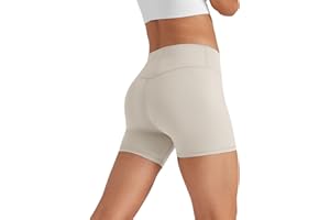 Glacspyg Short de Cyclisme pour Femmes : Tenue de Sport, Shorts de Gym Taille Haute, Shorts de Yoga avec Poches, Idéaux pour l'Entraînement, la Course, Le Sport.