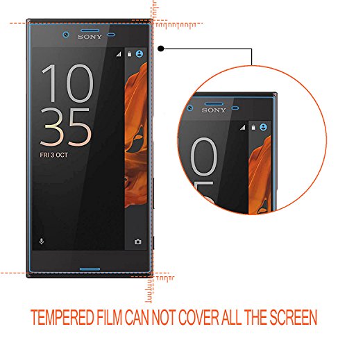 Sony Xperia XZ Panzerglas , Repou 9H Hartglas Glasfolie Sony Xperia XZ Tempered Glass Folie (bewusst kleiner als das Display, da dieses gewölbt ist) - 3