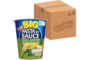 Batchelors Big Pasta 'n' Sauce Cheese & Broccoli Ready Meal Pot, 85 g (Pack of 4)