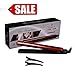 Wazor S008 Ceramic Tourmaline Hair Straightener 1 Inch 3D Floating Flat Iron Digital LED Temperature Display Auto Shut off UK Plug