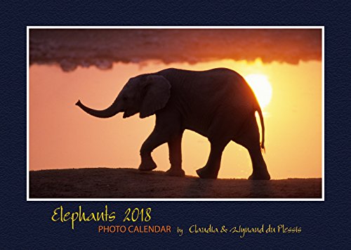 Elephants 2018: Photo Calendar, A3 Wandkalender, Elefanten Kalender, Namibia Kalender