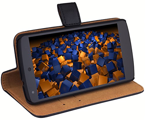 Preisvergleich Produktbild mumbi Ledertasche im Bookstyle für Google Nexus 5 Tasche