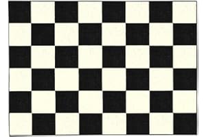 ‎AUCUDA Aucuda Schlagzeugteppich, 1,2 x 1,8 m Rutschfest Schalldicht Drum Teppich Matte Innen und Außen, Elektronisches Jazz Schlagzeug Kit für Bass Snare Drum, Weihnachten Schallschutz Teppich, Schwarz-Weiß.