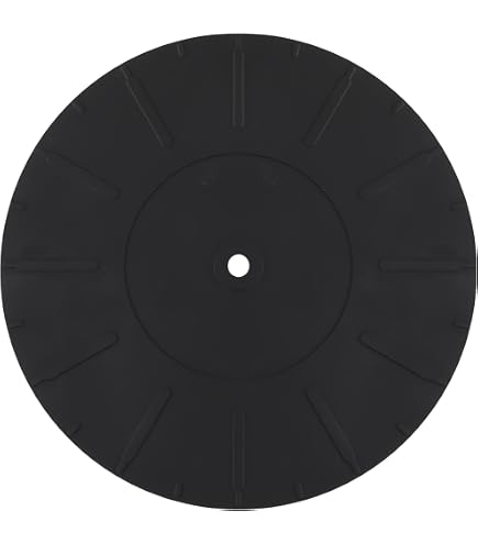 Plattenspieler Filzmatte 30x30 Cm – Rutschfest, Antistatisch, Schwarz, Für Besseren Sound & Schutz
