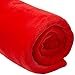 Produktbild DuneDesign extra warme Kuscheldecke 140x200cm Wohndecke 300g/m² Fleecedecke Tagesdecke Mikrofaser-Decke Rot