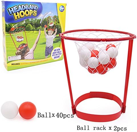 A-NAM Basket Case Game Headband Hoop Children Outdoor Sports Toys 2 Sets * 40 Balls