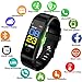 Produktbild Lige Fitness Trackers,0,96 Zoll OLED Farbdisplay Touchscreen Aktivitäts Tracker mit Pulsmesser Schlafmonitor IP67 Wasserdicht Outdoor Sportarten Smart Armband für iOS & Android Bluetooth Verbindung