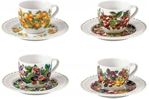 BRANDANI TAZZINA CAFFE LE PRIMIZIE SET 4 PZ PORCELLANA