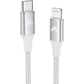 Aioneus iPhone Cable Fast Charging 2M, MFi Certified USB C to Lightning Cable Nylon Braided iPhone Charger Cable Type C for i