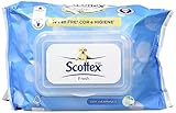 toallitas humedas desechables Siéntete Limpio y Fresco Scottex Fresh Duo Papel Higiénico Húmedo - 160 Toallitas, celulosa