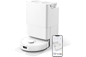 ‎ROBOROCK roborock Qrevo Robot Vacuum Cleaner with Mop Function, 5500Pa Suction Power, 3D Mapping, Double Rotary Mops, Automatic Water Filling, Emptying, Cleaning (White)