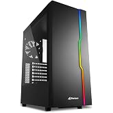 SHARKOON KASA MID TOWER PSUSUZ 1XFAN RGB SLIDER BLACK