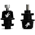 MOWOK Fits For SUZUKI Hayabusa GSX1300R GSX 1300R Gen 3 1999-2021 2022 2023 2024 Accessories Motorcycle M8 Swingarm Spools Slider Stand (Black) (Black)