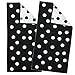 Produktbild done Handtücher Daily-Shapes-Dots 2er Set - Frottee-Tuch 100% Baumwolle - mit Punkten Schwarz/Weiß