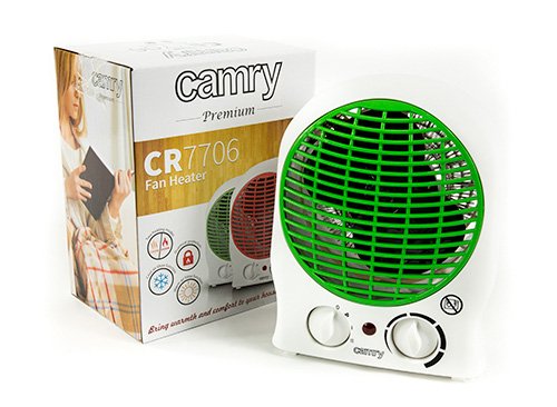 Heizlüfter 2000W, Schnellheizer kompakter, zwei Heizstufen, Kalt und Heiß HEIZER Heizgerät (grün, 19×14) - 6