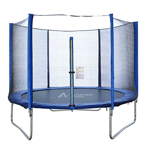Trampolinzubehör Ersatznetz Sicherheitsnetz oder Federabdeckung für Trampolin 244cm – 6Stangen 305cm – 6Stangen 305cm – 8Stangen 366cm – 8Stangen 396cm – 8Stangen 430cm – 8Stangen,180cm Höhe Trampolinnetz,blau PVC – UV beständige Randschutz Randabdeckung - 7