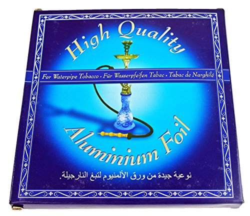 Aluminium Alu Folie Alufolie für Shisha – 100 Stück pro Packung für Wasserpfeife gelocht und vorgeschnitten - 2