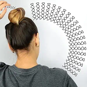 Sanas spiral hair pins 10pcs hair accessories for women hair twists spirals twisted metal easy hair bun maker cute hair pins hair bun accessories spin pins bobby pins for hair french hair pin 10 pcs