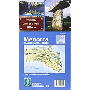 Menorca. Camí de Cavalls. GR-223. Català. Mapa de carreteras. Escala 1:50.000. Editorial Alpina.