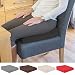 Produktbild Sanolind Orthopädisches Keilkissen, ergonomische Aufstehhilfe, Sitzkissen für aufrechtes und schmerzlinderndes Sitzen, Druckentlastung für Rücken, Bandscheiben und Steißbein, Farbe (schwarz)