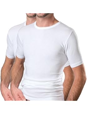 HERMKO 16800 2er Pack Herren Business kurzarm Unterhemd angenehm weich Dank Modal
