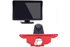 BERLINGAN 〔Kit telecamera per retromarcia〕4.3‘’ Monitor LCD + Obiettivo da 12 mm CMOS Telecamera posteriore per auto HD 3° freno per Peugeot Expert/Fiat Scudo/Citroen Jumpy 2007 – 2016