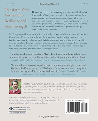 Book's Cover of The Qigong Workbook for Anxiety: Powerful Energy Practices to Rebalance Your Nervous System and Free Yourself from Fear