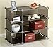 Produktbild WENKO Steckregalsystem Honey Cube - grau - 3 Etagen - Regal - Badregal - Badablage - Standregal - Schuhregal