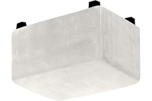 RTSFKFS Rechteckig Ottoman-Bezüge Samt, Stretch Husse Überzug Bezug für Ottomane Fußbank, Bezug für Fußhocker Rechteckig, Weich und Bequem Hocker-Bezug mit Elastische an der Unterseite(Ivory,XL(83-101cm))