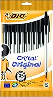 BiC Cristal Original 1.0 mm Ball Pen - Black, Pack of 10