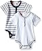 Pumpkin Patch Unisex Baby 2Pk Bodysuits Plain Bodysuit, Blue (Whisper Blue), 3-6 Months (Manufacturer Size:3-6M)