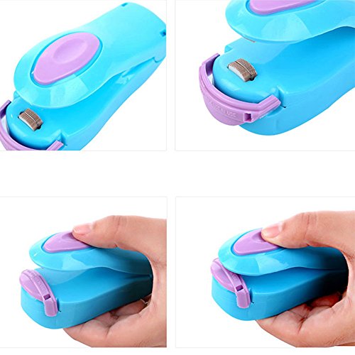 Luniquz mini Folienschweißgerät Einschweißgerät mit Magnete für Verpackungen Handschweißgerät Beutelverschliesser Mini-Heißsiegelmaschine für Snack/Süßigkeiten/Lebensmittel - 9