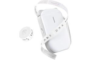 ‎CLABEL CLABEL Beschriftungsgerät Selbstklebend, 520B Thermo Tragbar Etikettiergerät Bluetooth mit Etikettenband, USB kabellos Etikettendrucker für iOS Android Zuhause Büro Grau Besuche Store